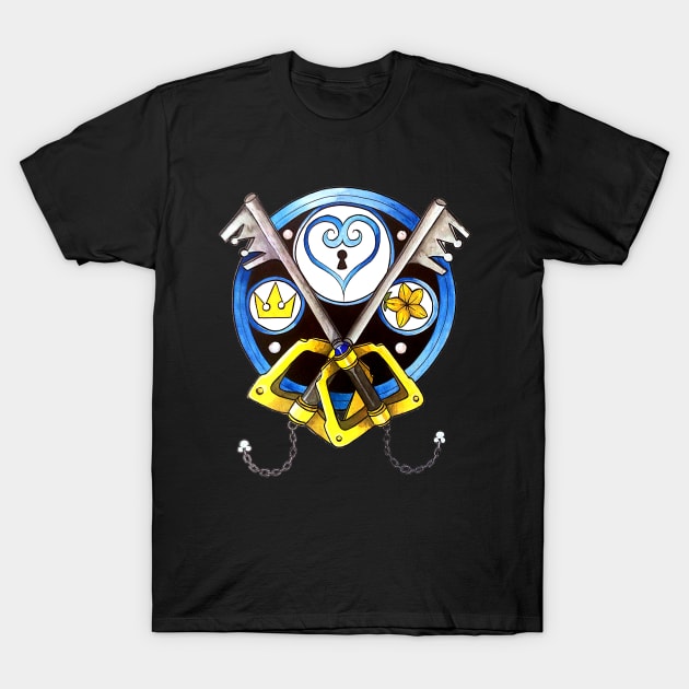 Sora Stained Glass Emblem T-Shirt by SexySeamonster